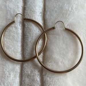 Gold hoop earrings